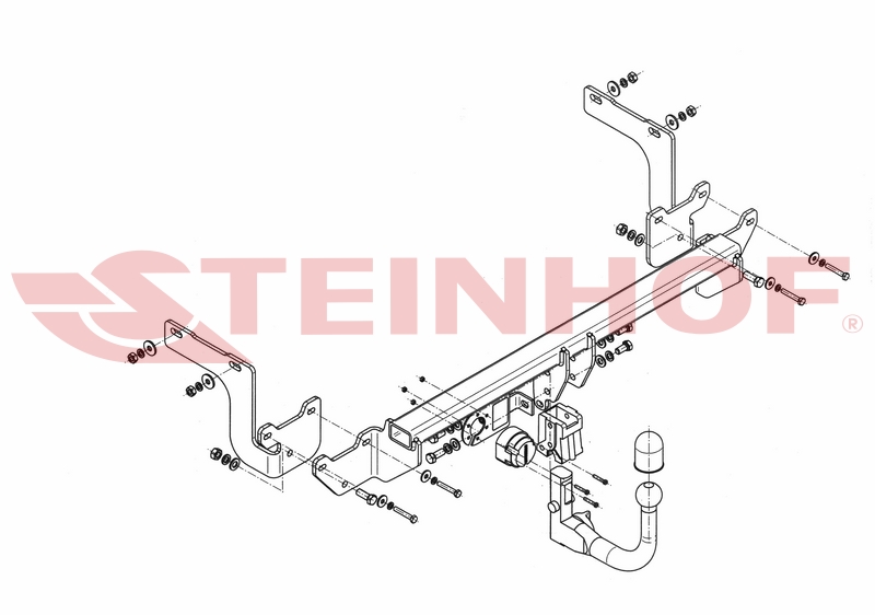 Vertikalna vlečna kljuka Citroen C4 Picasso / Grand Picasso - od 2013 do 2018
